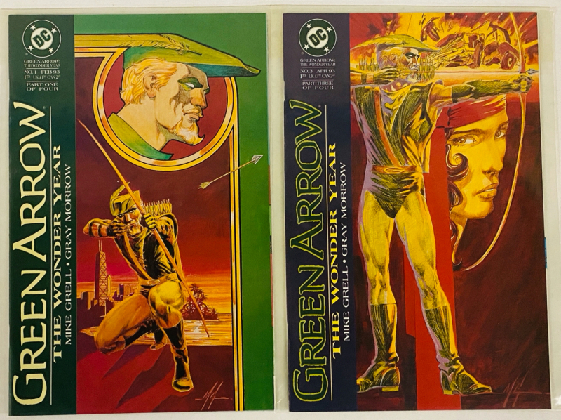 2 Vintage DC Green Arrow Comics (1993) Issues #1, 3