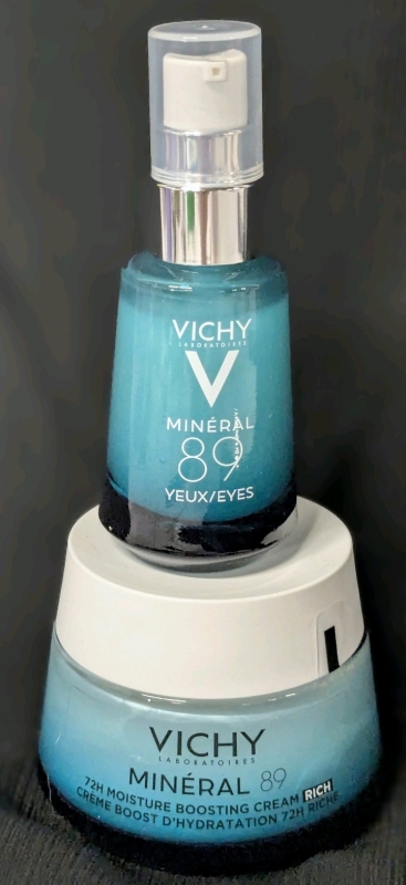[See Desc] 2pc VICHY Professional Mineral 89 Eyes & 72H Moisture Boosting Cream Rich