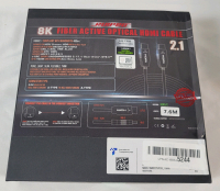 As New - Ruipro 8K-GEN3/C Ultra High Speed HDMI Cable , 7.6m (25ft) Long