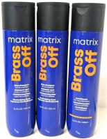 [See Desc] 3 MATRIX Brass Off : 2&times; Blue Shampoo for Brunettes & Conditioner for Nourishment