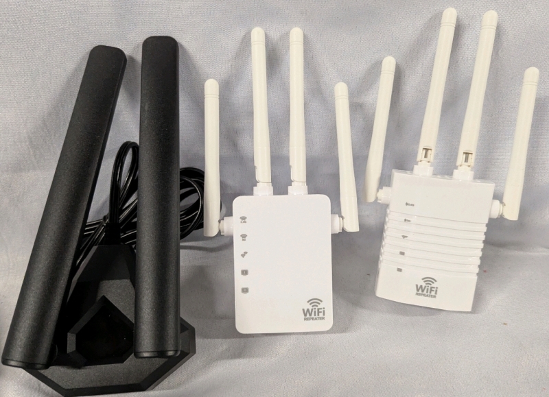 3 As New WiFi Antenna/Repeaters. Tallest Measures 7.25".