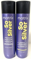 [See Desc] MATRIX So Silver Purple Shampoo for Blondes & Conditioner for Targeted Nourishment