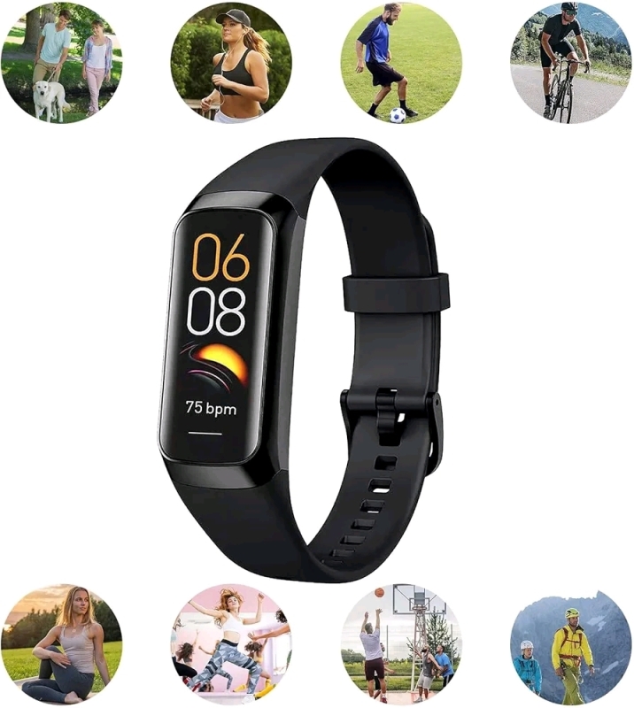 As New in Box Smart Fitness Bracelet: Accurate Body Vital Signs Blood, Oxygen, Sleep, Step Counter.