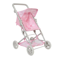As-New Yexmas Adjustable Doll Stroller, Pink - Fits dolls up to 18&rdquo; (See Photos for Measurements)