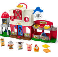 New Fisher-Price Little People Toddler Learning Toy, Caring for Animals Farm Playset with Smart Stages for Kids Ages 1-5 - Teaches Counting, Opposites, Animal Sounds, Colours (Retails for over $60.00!)