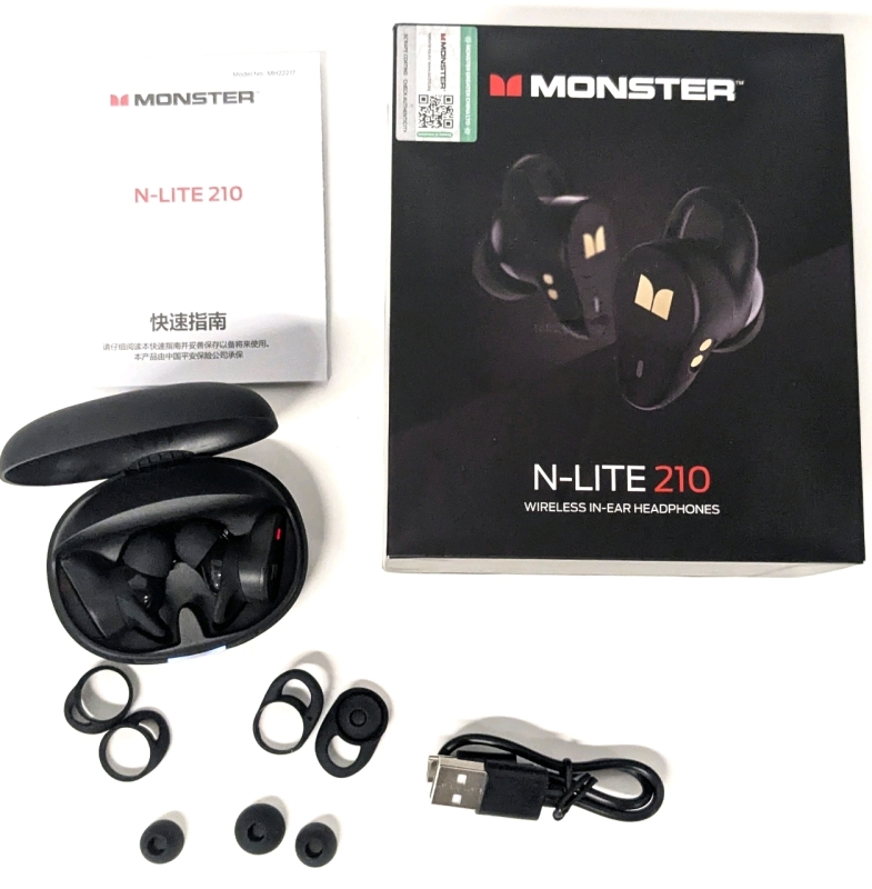 MONSTER N-LITE 210 Wireless In-Ear Headphones, Tested for Power