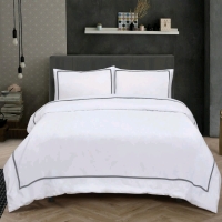 New KING Size LAUREN TAYLOR Signature 3pc Hotel Luxury Home 350 Thread Count Duvet Cover Set, 100% Cotton - Retails $79.99! Includes Duvet Cover (102" &sect; 92") & 2&times; Pillow Shams (21" &times; 26")