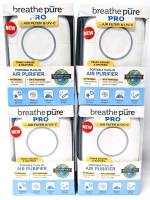 4 New BREATHE PURE PRO Portable Plug-In Air Purifier with Hepa Filter & UV-C from As Seen on TV!