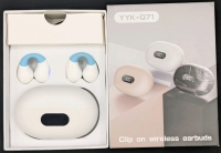 YYK-Q71 Clip-On Wireless Earbuds, Tested for Power