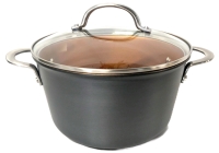 New AYESHA Home Collection Hard-Anodized Aluminum Nonstick Cookware : 3.5qt Covered Dutch Oven, For All Cooktops