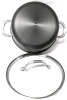 New AYESHA Home Collection Hard-Anodized Aluminum Nonstick Cookware : 3.5qt Covered Dutch Oven, For All Cooktops - 3