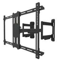 New - Kanto PDC650 Full Motion Corner TV Mount for 37" to 70" TVs | Supports up to 125 lb (56 kg) | Swivel 40&deg; | Tilt +15&deg;/-3&deg; | Black . For Wall , Ceiling or Corners . Retail $190