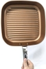 New AYESHA Home Collection Hard-Anodized Aluminum Nonstick Cookware : 11.25" Deep Square Grill Pan, For All Cooktops - 2
