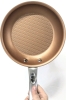 New AYESHA Home Collection Hard-Anodized Aluminum Nonstick Cookware : 8.5" Skillet, For All Cooktops - 2