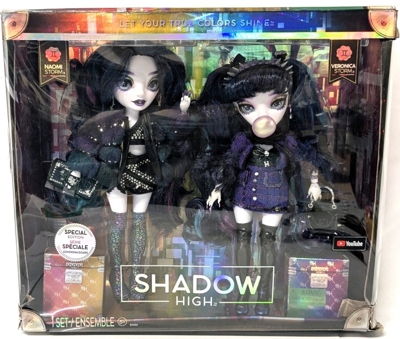 New SHADOW HIGH Special Edition 2-Pack Doll Set : Naomi & Victoria Storm, Approx 10" Tall Each, Retails Over $100
