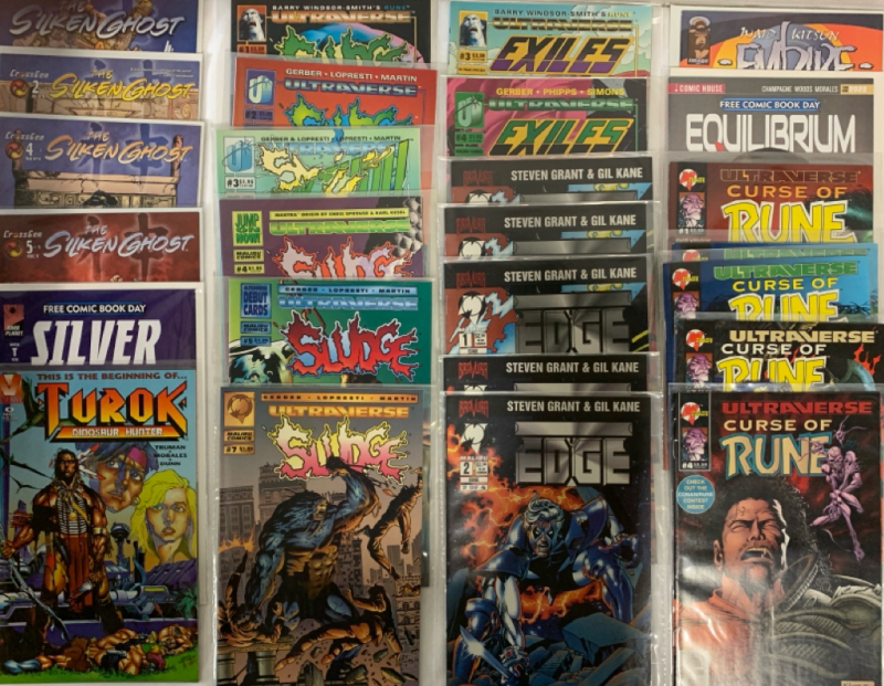 Comics Lot | 26 Issues | Crossgen-The Silken Ghost, Malibu- Ultraverse, The Edge and others | Very Good or Higher Ungraded Condition