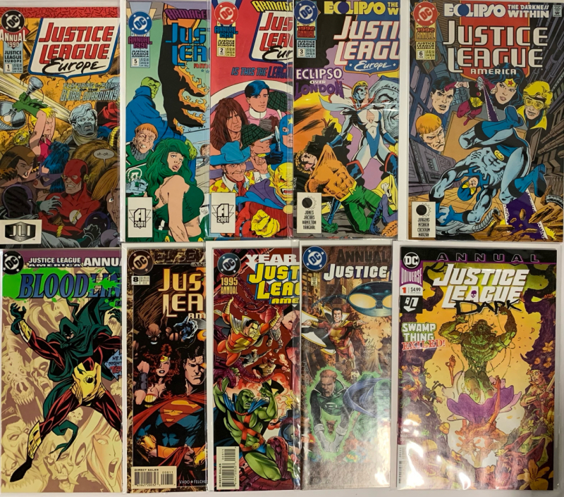 DC Comics | Justice League Annual Issues | 10 Issues | Very Good or Higher Ungraded Condition