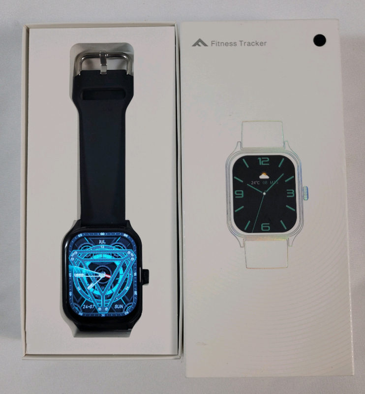 As New - P68 Smart Watch / Fitness Tracker w/Charge Cord . Tested Working