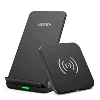 New in Box 1CHOETECH MIX00087 (T524S+T511S) Qi 10W/7.5W Fast Wireless Charging Stand and Pad Combo