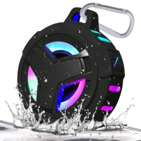New in Box EBODA IP67 Waterproof, Floating Bluetooth Outdoor Speaker Wireless with RGB LED Lighting Effects, 2000mAh, Retails Over $50