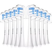 10pc New Apical Life Replacement Toothbrush Heads Compatible with Philips Sonicare +