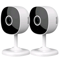 As New - Galayou Indoor Home Security Cameras - 2K WiFi Surveillance Camera with Two-Way Audio for Baby/Pet/Dog/Nanny, Smart Siren with Phone App, SD/Cloud Storage, Works with Alexa & Google Home G7-2PACK