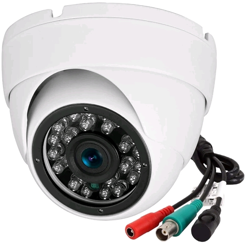 As New - Analog CCTV Camera HD 1080P 4-in-1 (TVI/AHD/CVI/960H Analog) Security Dome Camera Outdoor Metal Housing, 24 IR-LEDs True Day & Night Monitoring 3.6mm Lens .