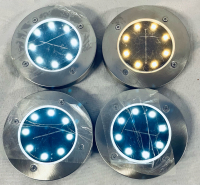 4 New Solar Ground Lights - Working