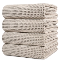 4 New | POLYTE Microfiber Oversize Quick Dry Lint Free Bath Towels 60 in x 30 in | Retails $50.69 *