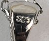 Sterling Silver Black Onyx and CZ Pendant with Sterling Silver Chain, Retail $200.00. - 3