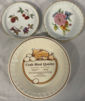3 Baking Dishes | 2 Royal Worcester Quiche Pans plus Large 11&rdquo; Pan