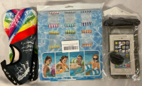 3 New Seaside Accessories | Sz 42 Water Shoes, Swimming Pool Float, Waterproof Phone Case