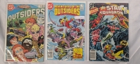 3 Vintage DC Comics. Adventure of the Outsiders and All Star Squadron