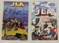 2 DC Justice League of America World Without Grownups Comics.