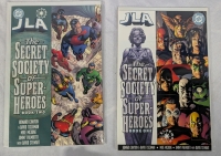 2 Vintage DC Justice League of America Comics. The Secret Society of Super Heros Book 1 & 2