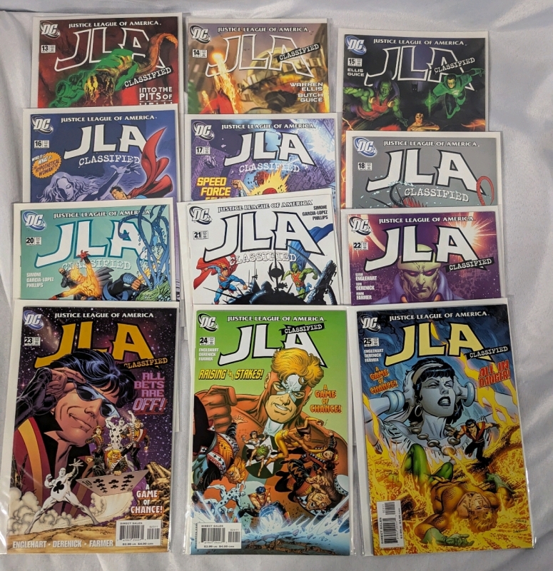 12 DC Justice League of America Classified Comics. Consecutive Run 13-25