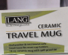 New in Box Lang Ceramic Travel Mug with Lid - 2
