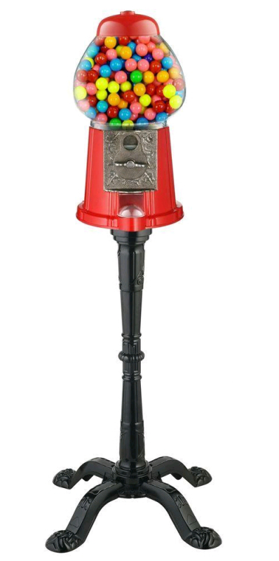 New in Box Antique Style The Great Continental Gumball Machine & Stand Retails Over $100 Gumballs not Included