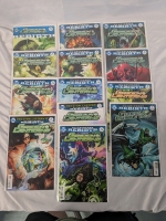 13 DC Green Lanterns Comics. Continuous Run of Green Lanterns Rebirth. 2 Copies of Issue #1