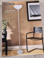 New in Box Catalona Lighting Floor Lamp White Model #16554-003 Retails for $65