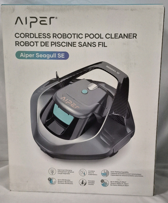 As new open box Aiper Seagull SE Cordless Tobotic Pool Cleaner - Retails for $260