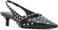 New in Box | Size 8.5 Women's MADDEN GIRL Krystal-R Slingback Kitten Heels : Black Multi | Retails Over $50!