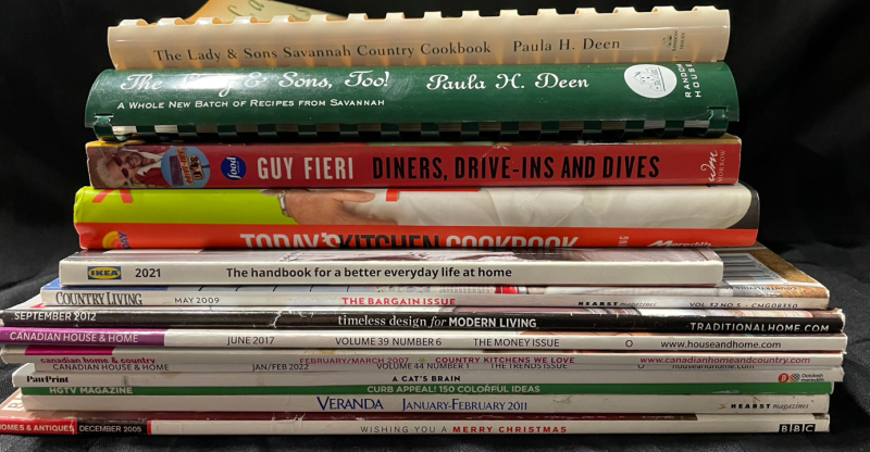 Vintage to Modern Cookbooks and Household Magazines