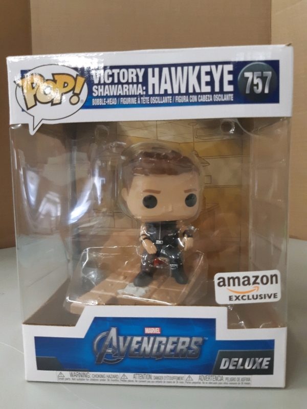 New Funko Pop Victory Shawarma Hawkeye bobblehead 757 5-in tall