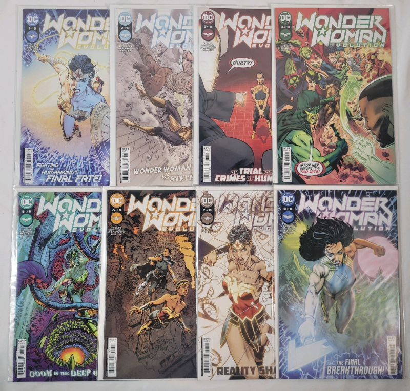 DC Comics 2022 Wonder Woman : Evolution No.1 - No.8 , Complete Run . Very Fine Ungraded Condition