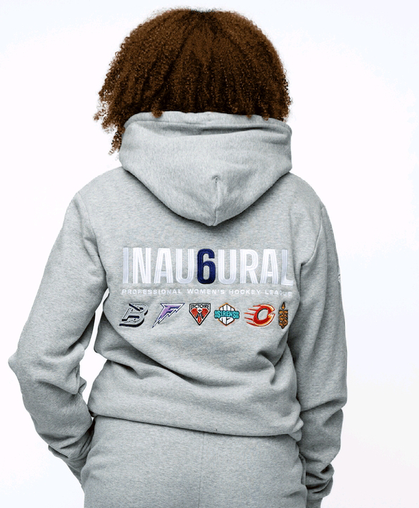 New sz Small Women's Royalty Professional Women's Hockey League PWHL Inau6ural 6 Cloud Hoodie Retails for $100