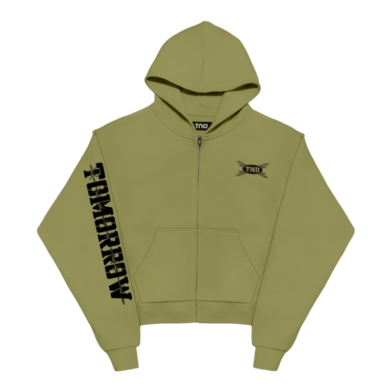 New sz 2XL Tomorrow Never Dies (TND) Battalion Zip-up Hoodie Retails for $123