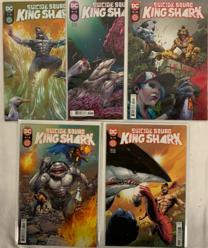 5 DC Suicide Squad King Shark #1-5 Consecutive Run