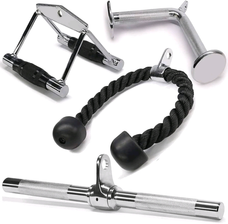 New Yes4All Workout Set. Triceps Rope, LAT Pull Down Bar, V-Bar, Double D retails for over $60