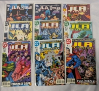 9 DC Justice League of America Comics. Complete Run if JLA Hitman & Issues 1-7 of JLA Incantations Consecutive Run.